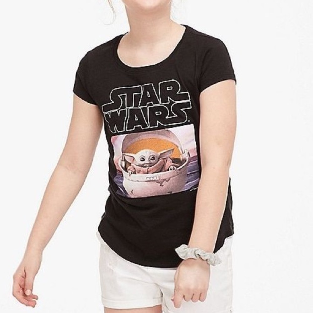 NWT Justice Star Wars Baby Yoda Tee - Size 14/16